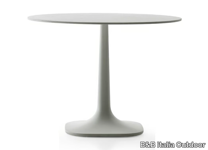 PUSHPAM - Round cement garden table _ B&B Italia Outdoor