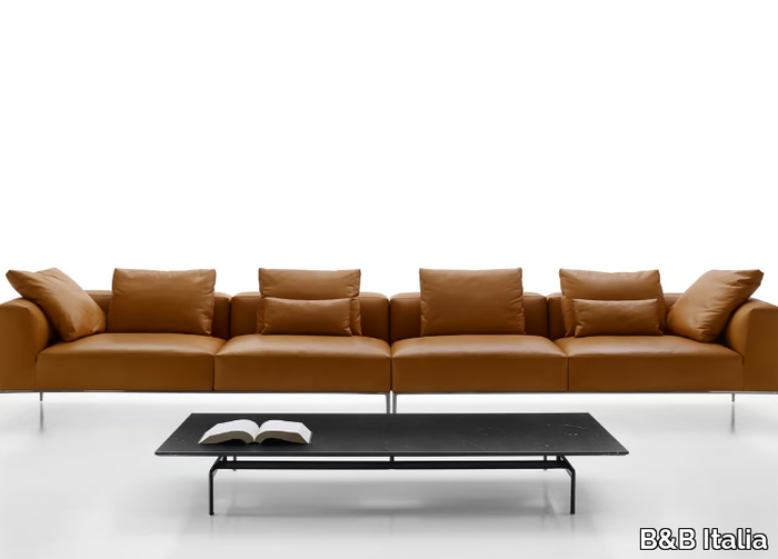 MICHEL EFFE - Sectional leather sofa _ B&B Italia