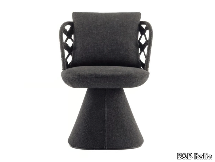 FLAIR O' COUTURE - Fabric chair with armrests _ B&B Italia