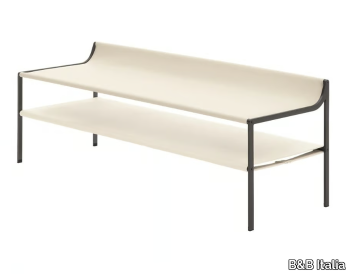 QUIET LINES - Leather bench _ B&B Italia