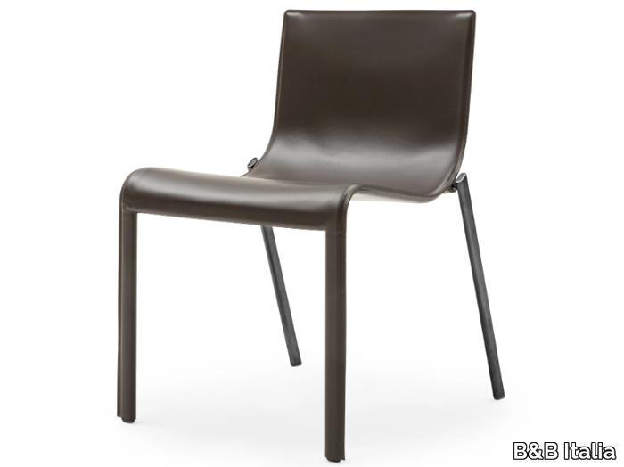 MJNA - Tanned leather chair _ B&B Italia