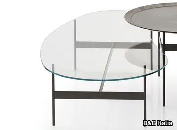 FORMICHE - Low glass coffee table for living room _ B&B Italia