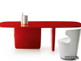 TOBI-ISHI - Lacquered rectangular table _ B&B Italia