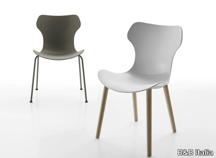 PAPILIO SHELL - Stackable polypropylene chair _ B&B Italia