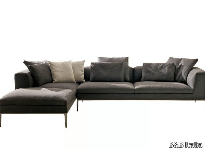 MICHEL - Corner sectional fabric sofa _ B&B Italia