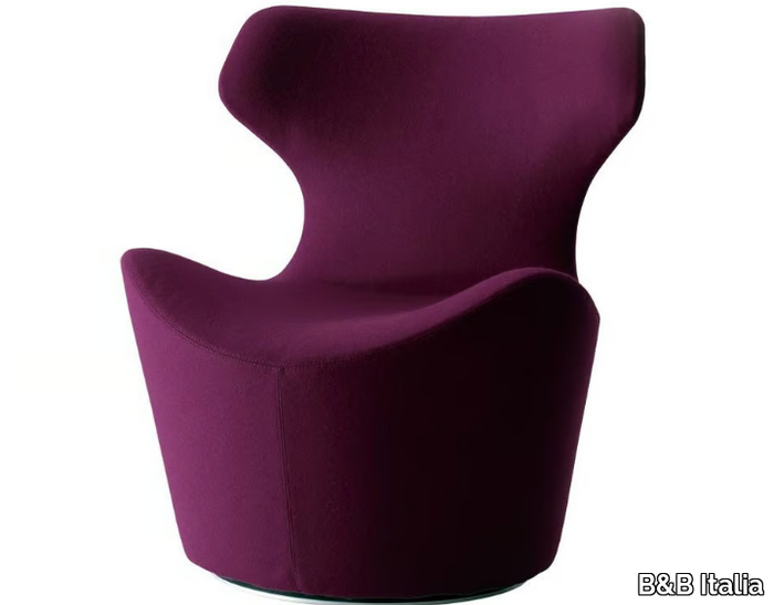 PICCOLA PAPILIO - Swivel upholstered armchair _ B&B Italia