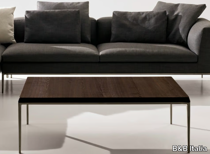 MICHEL - Rectangular solid wood coffee table _ B&B Italia