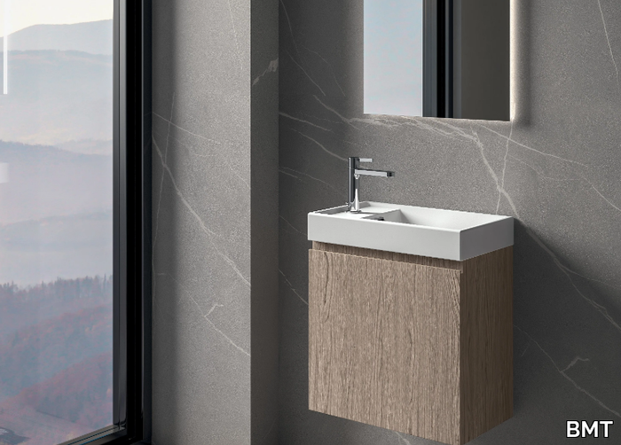 GALAXY 19 - Floor-standing single vanity unit with mirror _ BMT