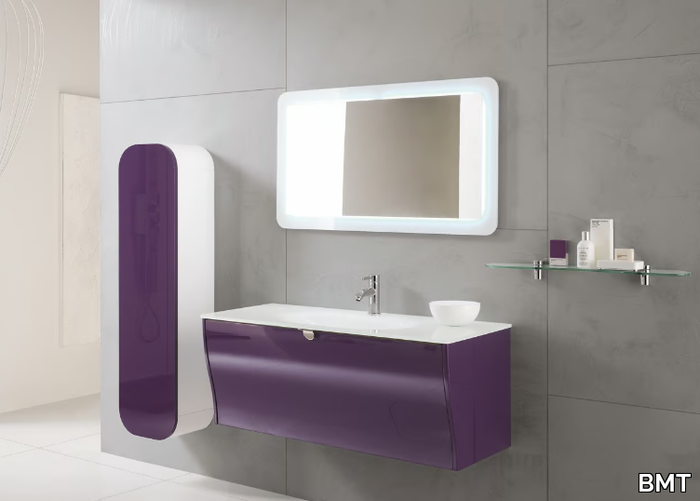 CALYPSO 07 - Wall-mounted vanity unit with mirror _ BMT