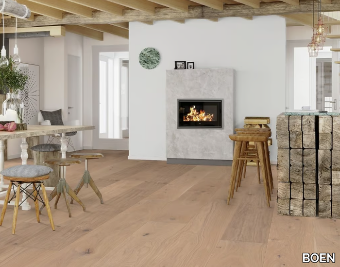 CHALET OAK TRADITIONAL WHITE - 3 layers oak parquet _ BOEN