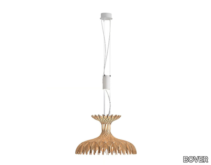 DOME 60 01 - LED wooden pendant lamp _ BOVER