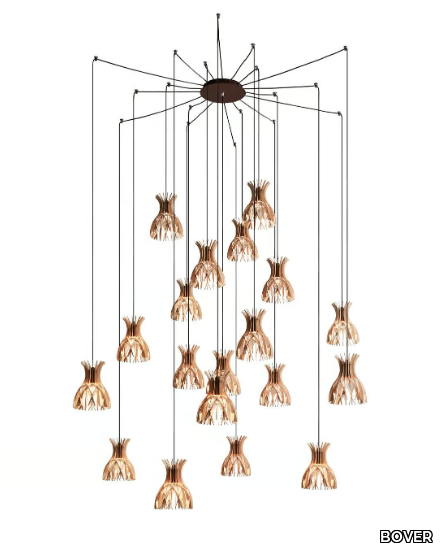 DOMITA S 20 19L - LED wooden pendant lamp _ BOVER