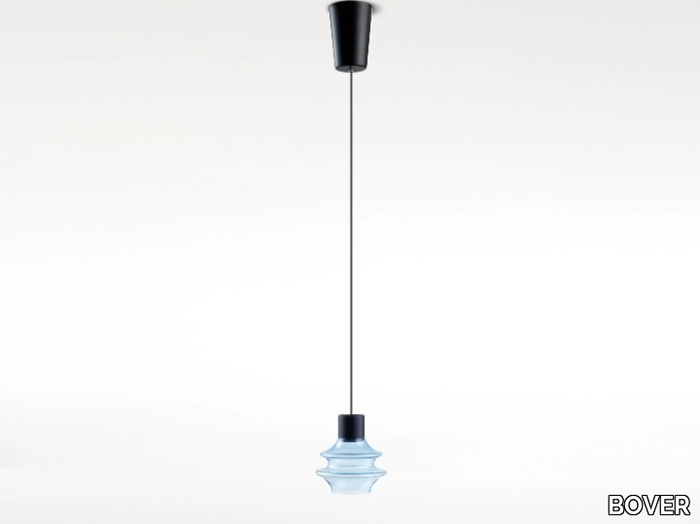 DROP S/01L - LED Borosilicate glass pendant lamp _ BOVER