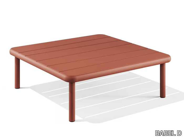 BANGI - Low powder coated steel coffee table _ BABEL D