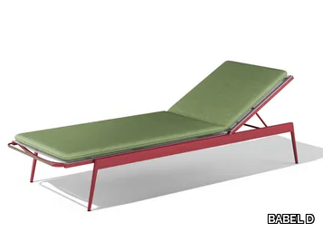 KISSI - Recliner powder coated aluminium sun lounger _ BABEL D