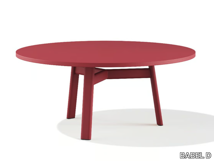 KANO - Low powder coated steel coffee table _ BABEL D