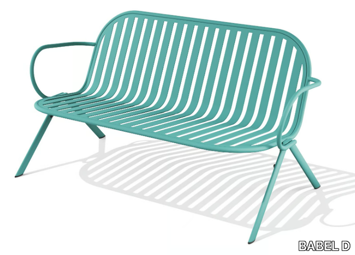 MELIK - Powder coated steel small sofa _ BABEL D