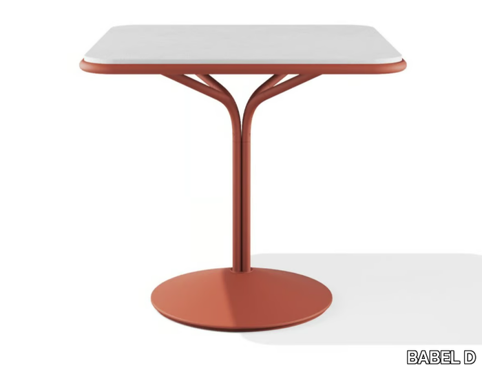 JOS - Square steel table _ BABEL D