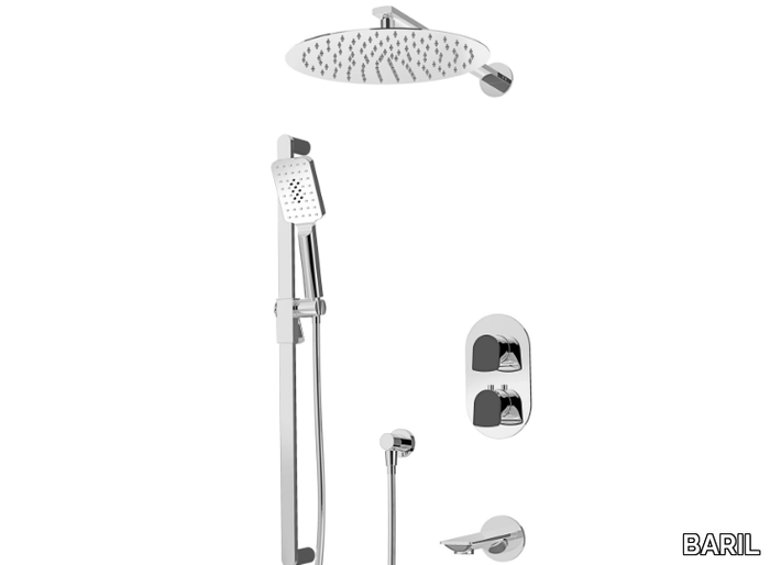 ACCENT B56 - Thermostatic Recessed bathtub set with hand shower _ BARIL