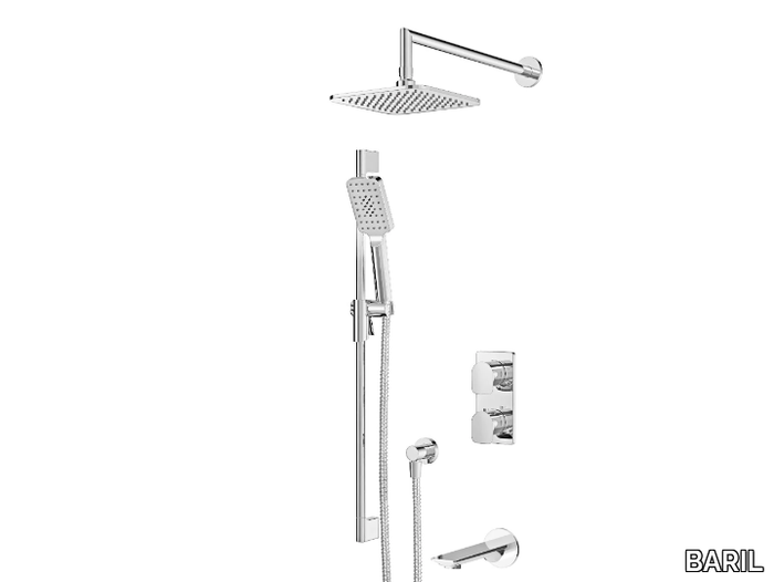 PETITE B04 - Recessed thermostatic bathtub set with hand shower _ BARIL