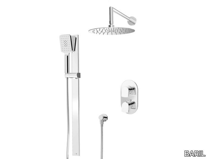 PRO-4200-56 - Thermostatic shower set with overhead shower _ BARIL