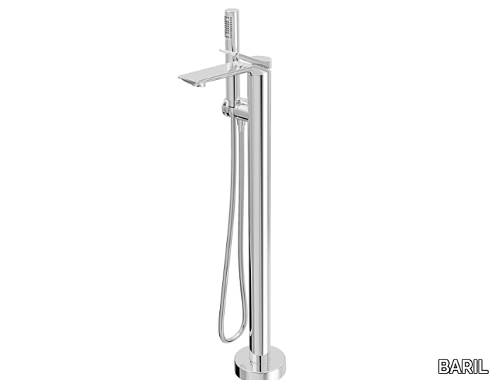 PROFILE B46 - Floor standing 1 hole bathtub mixer with hand shower _ BARIL