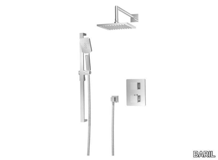 REC B05 - Thermostatic shower set with overhead shower _ BARIL