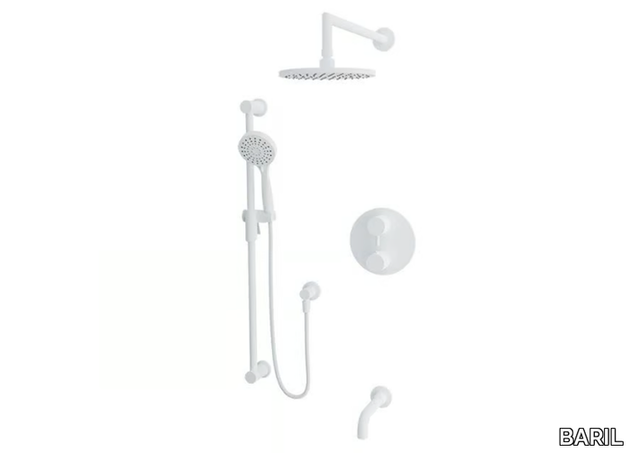 ZIP B66 - Recessed thermostatic bathtub set with hand shower _ BARIL