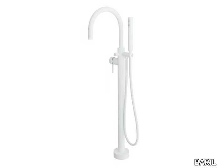 ZIP B66 - Single handle floor standing bathtub mixer with hand shower _ BARIL