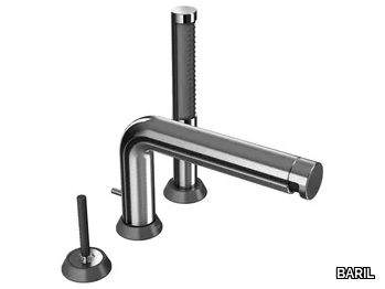 FT B52 - Deck mounted 3 hole bathtub tap with hand shower _ BARIL