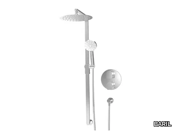 PRO-4235-45 - Thermostatic Recessed shower set with overhead shower _ BARIL