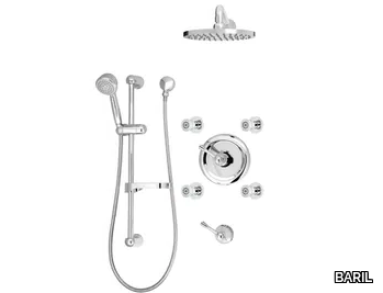 PRO-3700-19 - Thermostatic shower set with overhead shower _ BARIL