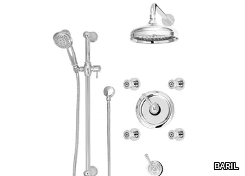 PRO-3701-72 - Thermostatic shower set with overhead shower _ BARIL