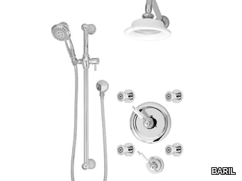 PRO-3701-74 - Thermostatic shower set with overhead shower _ BARIL