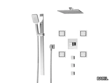 PRO-3852-10 - Thermostatic shower set with overhead shower _ BARIL