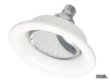 TET-0106-01 - Round ceiling mounted porcelain overhead shower _ BARIL