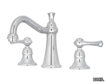 TRADITION B72 - 3 hole washbasin tap with individual rosettes _ BARIL