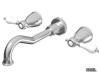 VICTOIRE B74 - Wall-mounted 3 hole washbasin tap with individual rosettes _ BARIL