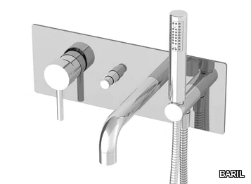 ZIP B66 - Thermostatic wall-mounted bathtub mixer with diverter _ BARIL