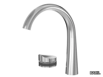 FLORA B47 - 2 hole countertop washbasin mixer with pop up waste _ BARIL