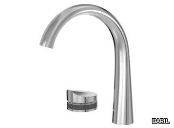 FLORA B47 - 2 hole countertop single handle washbasin mixer _ BARIL