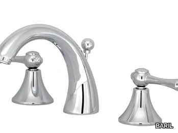 TRAD B19 - Countertop 3 hole washbasin tap with individual rosettes _ BARIL