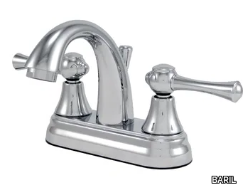 TRAD B19 - Countertop 3 hole washbasin tap with individual rosettes _ BARIL