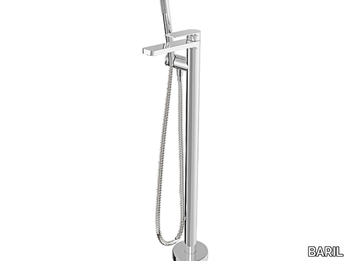 PETITE B04 - Floor standing 1 hole bathtub mixer with hand shower _ BARIL