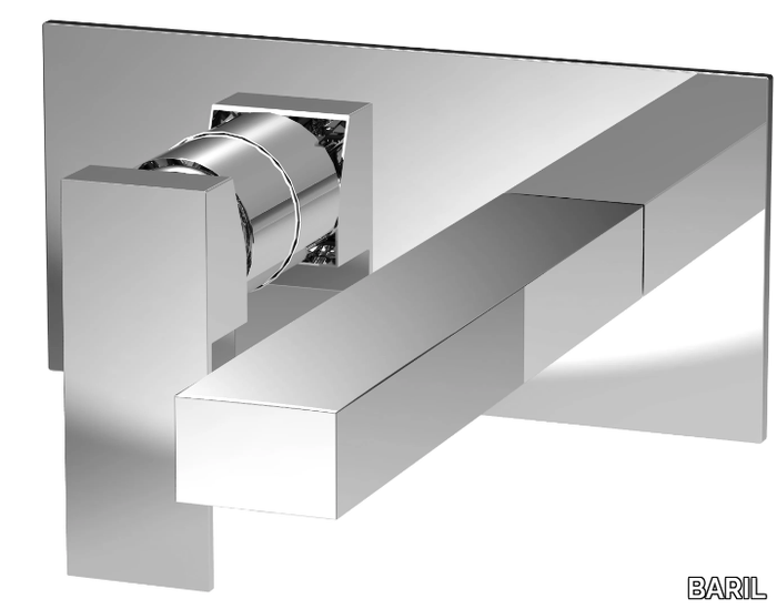 REC B05 - 2 hole wall-mounted single handle washbasin mixer _ BARIL