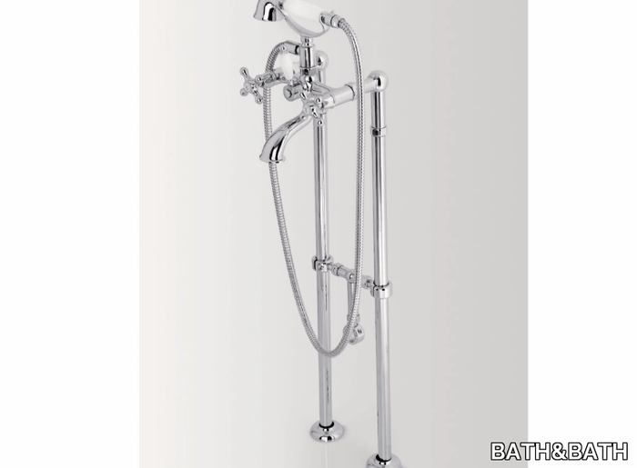 DOVER - Floor standing bathtub tap with hand shower _ BATH&BATH