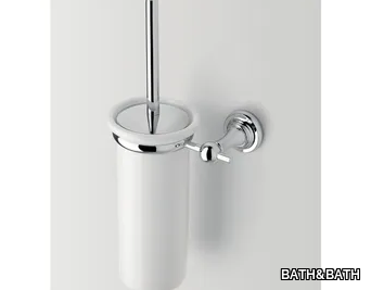 SHINING - Wall-mounted ceramic toilet brush _ BATH&BATH