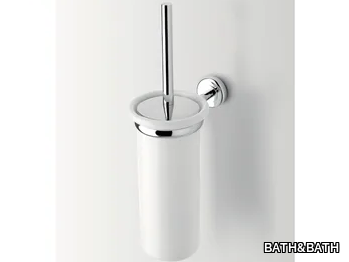 CIRCLE - Wall-mounted ceramic toilet brush _ BATH&BATH