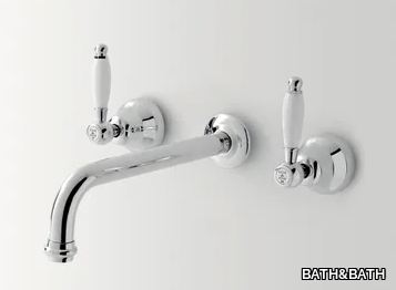 ALDEN - 3 hole wall-mounted washbasin tap _ BATH&BATH