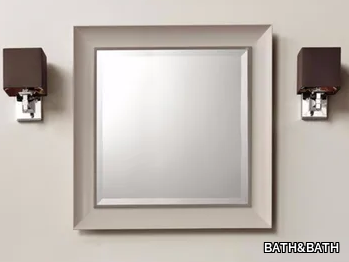 ARUM - Square wall-mounted framed mirror _ BATH&BATH